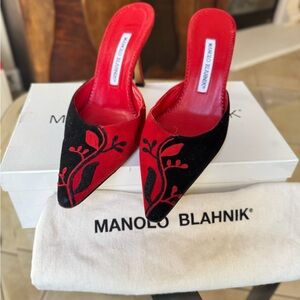 Manolo Blahnik Suede Heels